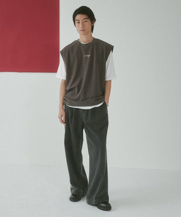 WEGO 【２点セット/LUCY】アンサンブルベスト（SS） ダークグレー