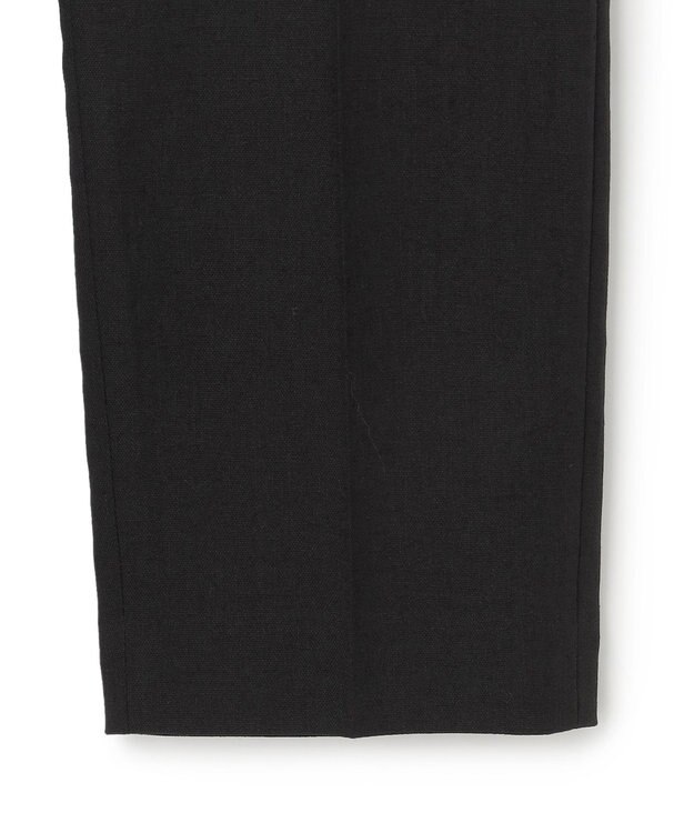 23区 【洗える/セットアップ対応】アイアスマットストレッチ テーパード パンツ ブラック系