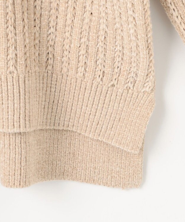 ANY レーシーモールニット ライトベージュ