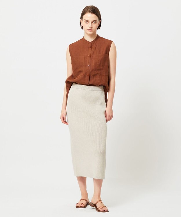 BEIGE， COME / タイトスカート Flax