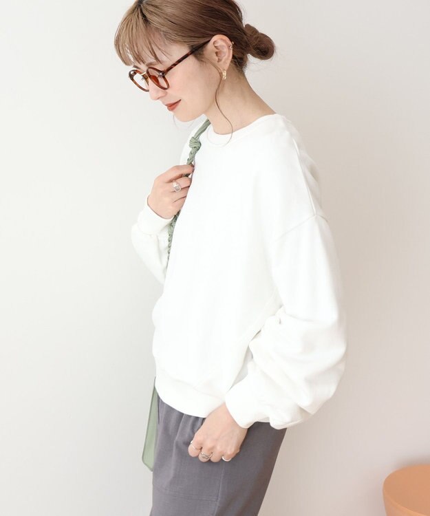 AMERICAN HOLIC タックスリーブスウェット Off White