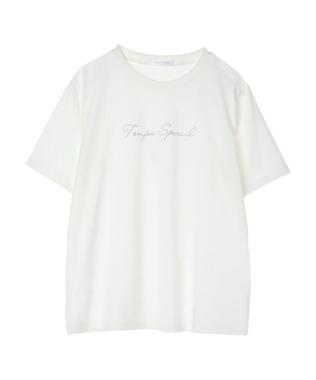 Green Parks ホットフィット筆記体ロゴＴシャツ Off White