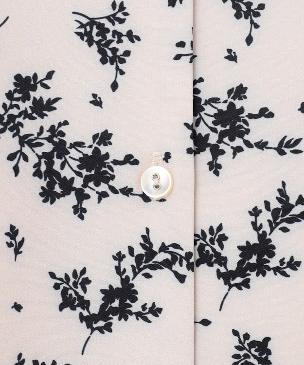 ANY SIS 【美人百花10月号掲載】ドルマンニット×プリントワンピース セット アイボリー系×ブラックニット