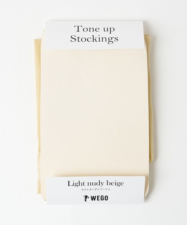 WEGO トーンアップストッキング ライトベージュ
