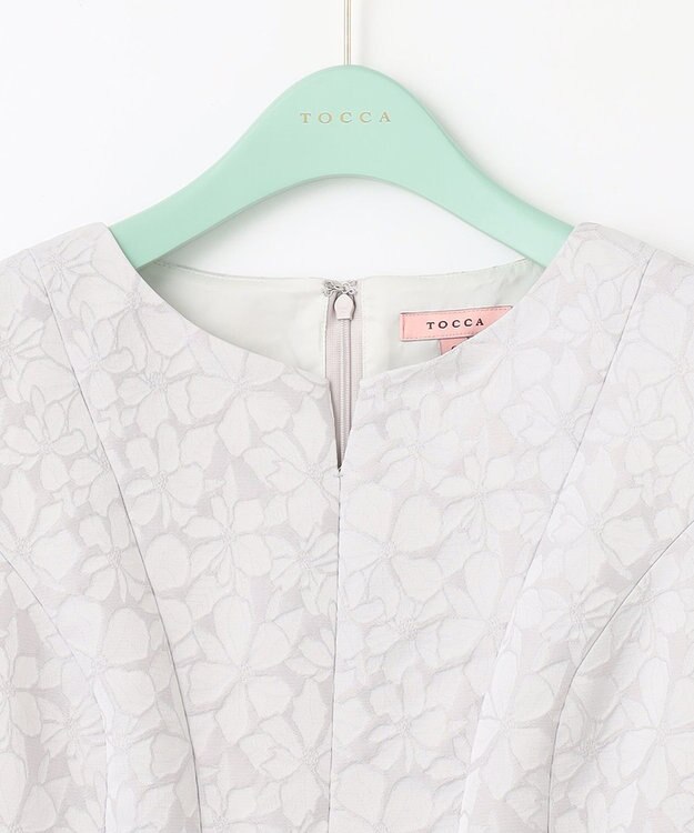 TOCCA 【洗える！】FLOWER MEADOW ドレス グレー系