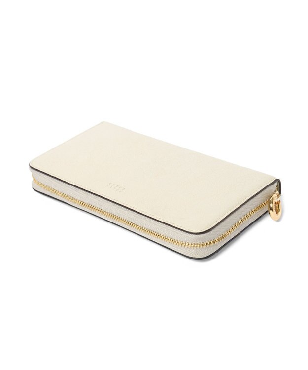 PELLE BORSA ラウンドコンパクト長財布 Minato ミナト 3506 アイボリー