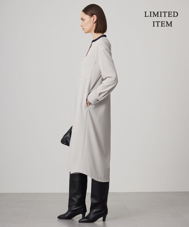 ICB 【WEB限定・洗える】アムンゼンジャージー ワンピース ベージュ系