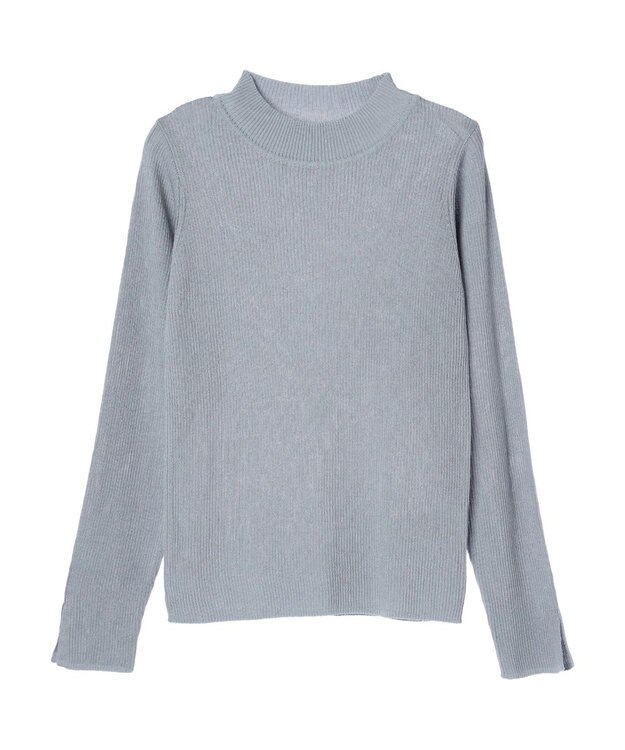 earth music&ecology シアーリブニットプルオーバー Sax