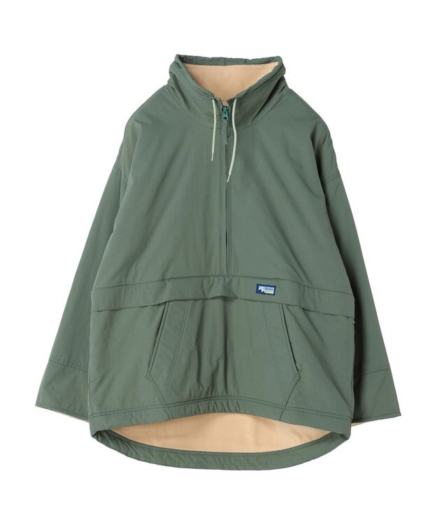 CRAFT STANDARD BOUTIQUE ナイロン×裏フリースアノラックブルゾンＬ／Ｓ Green