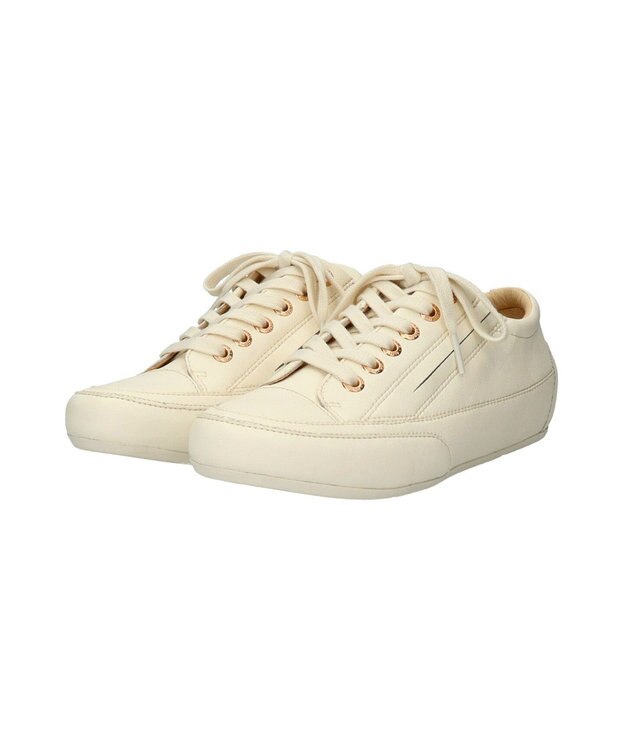 INTER-CHAUSSURES 【BUSSOLA】レースアップスニーカー アイボリー