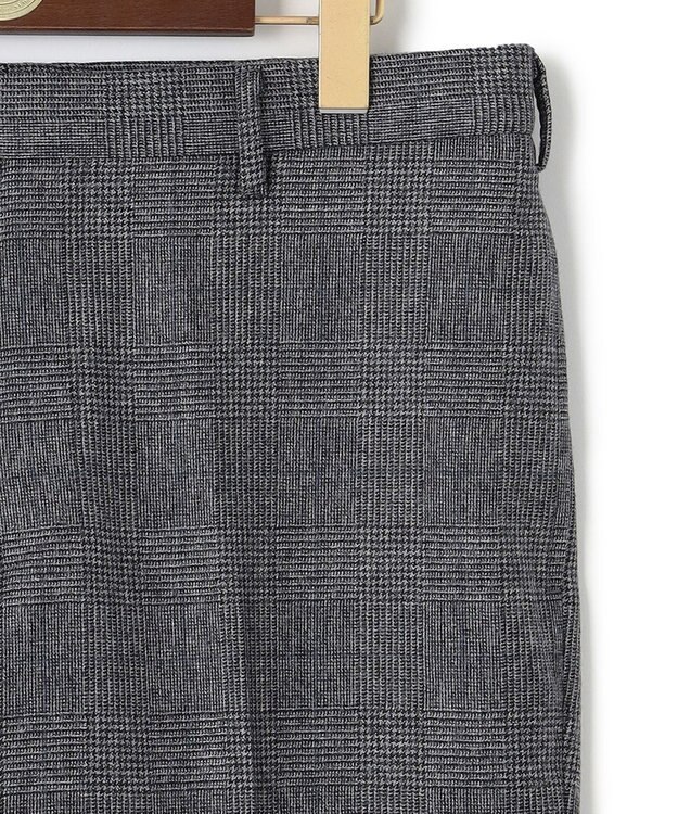 J.PRESS MEN 【ウォッシャブル可】トリートメントウール ストレッチグレナカートチェック スラックス ネイビー系4