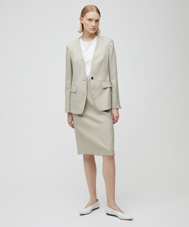 BEIGE， CAROLE / タイトスカート Sand×Slate