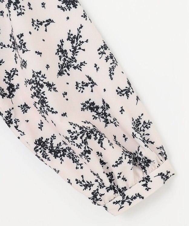 ANY SIS 【美人百花10月号掲載】ドルマンニット×プリントワンピース セット アイボリー系×ブラックニット