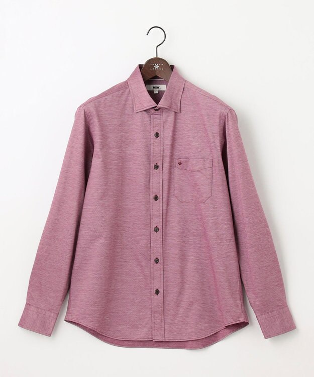 JOSEPH ABBOUD 【ストレッチで快適な着心地・イージーケア】ジャージー シャツ ワイン系
