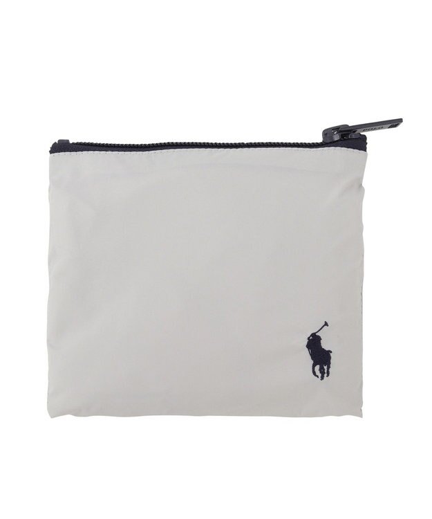 MOONBAT POLO RALPH LAUREN（ポロ ラルフ ローレン）ポロポニー刺繍 ポーチ付きレインバック ライトグレー