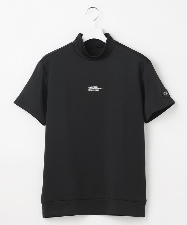 23区GOLF 【MEN】ライトダンボールストレッチモックネック ブラック系