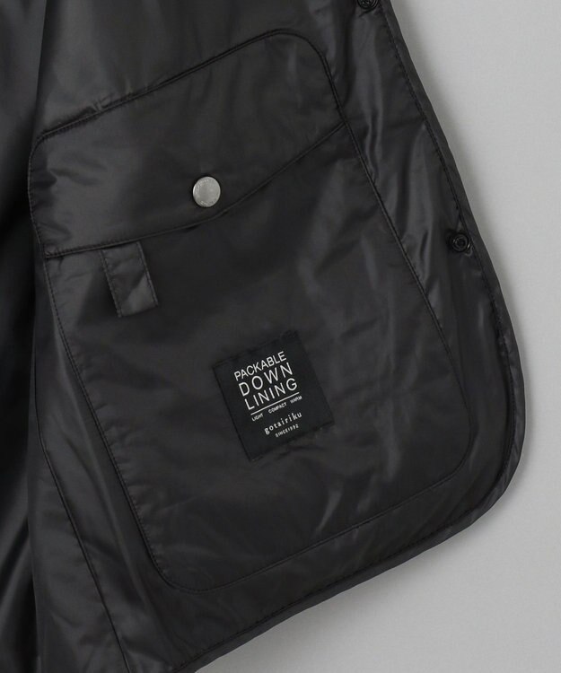 GOTAIRIKU 【対象コートとの脱着可能】【ADS】デタッチャブル ダウンライナー ブラック系