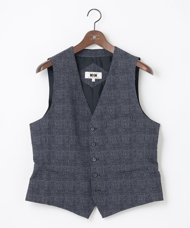 JOSEPH ABBOUD 【イージーケア・多機能】人気 ライトウェーブ ベスト ネイビー系4