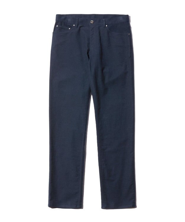 J.PRESS MEN ハイパワーストレッチ 5ポケットパンツ ネイビー系