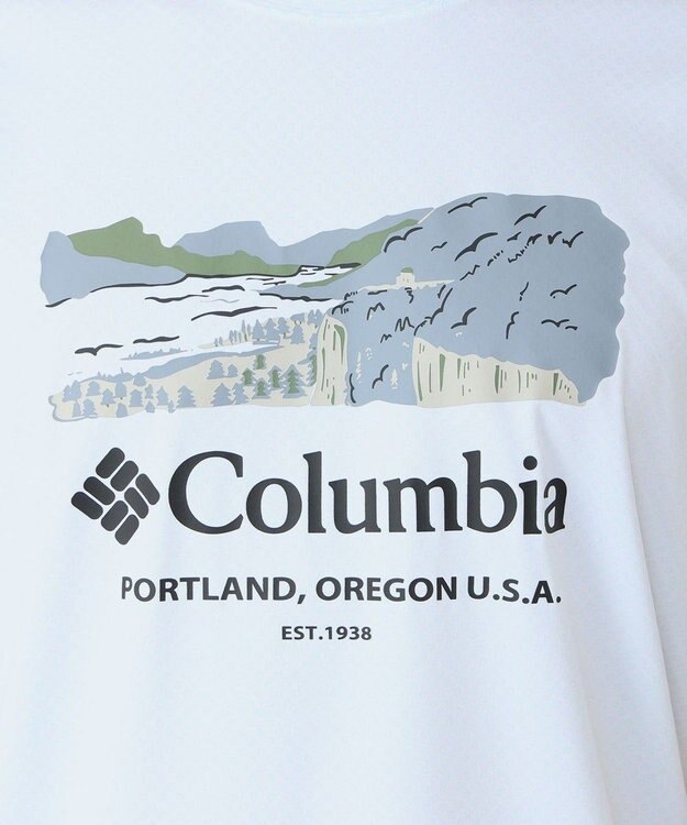 Columbia Columbia/ レイクアローヘッドグラフィックショートスリーブTシャツ /コロンビア White、 River