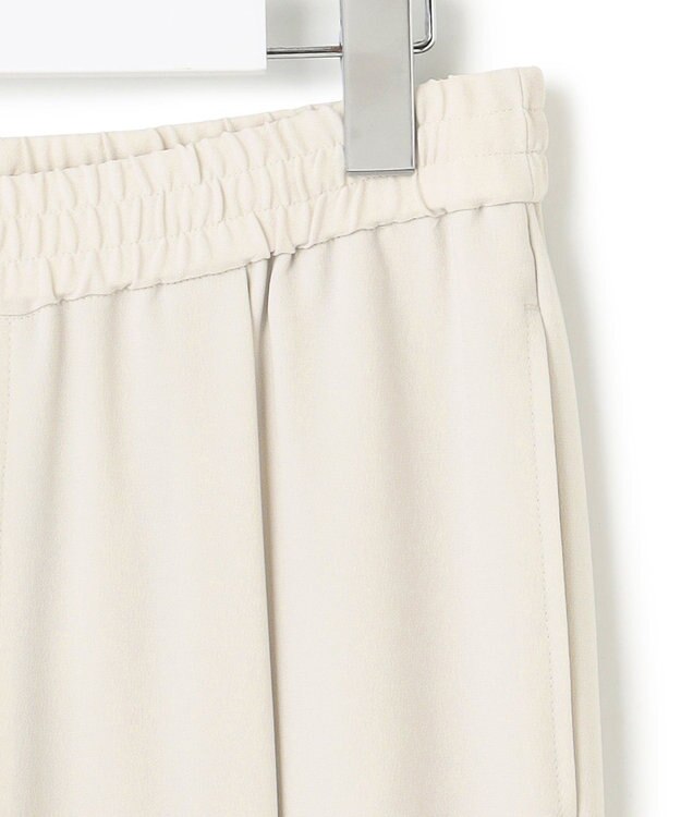 23区 【接触冷感/UVカット/吸水速乾】ストレッチジョーゼット ワイド パンツ ベージュ系