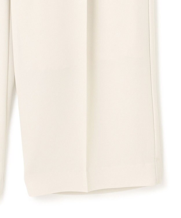 23区 【接触冷感/UVカット/吸水速乾】ストレッチジョーゼット ワイド パンツ ベージュ系