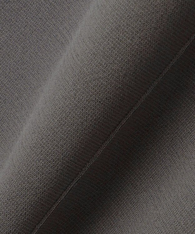 ICB L 【洗える】ハイゲージスムース ワイドパンツ チャコール系