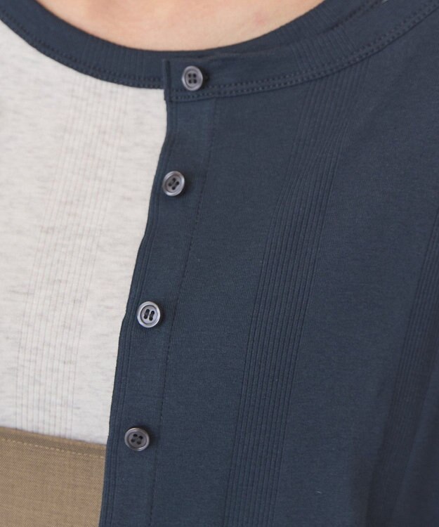 AMERICAN HOLIC 【２点セット】リンガーＴシャツ＋カーディガン Light Gray Mixture