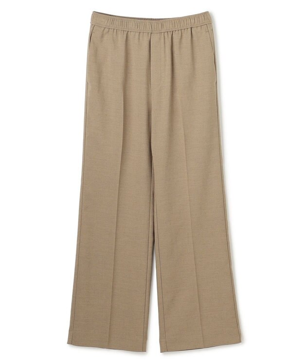 UNFILO 【セットアップ着用可/ウエストゴム】TENNEN TOUCH セミフレア パンツ カーキ