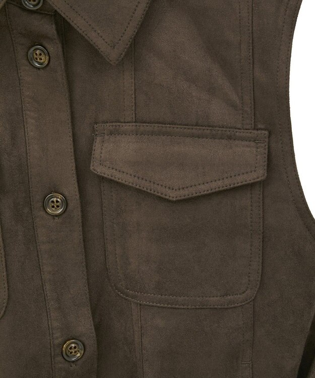 CRAFT STANDARD BOUTIQUE フェイクスエードベスト Brown