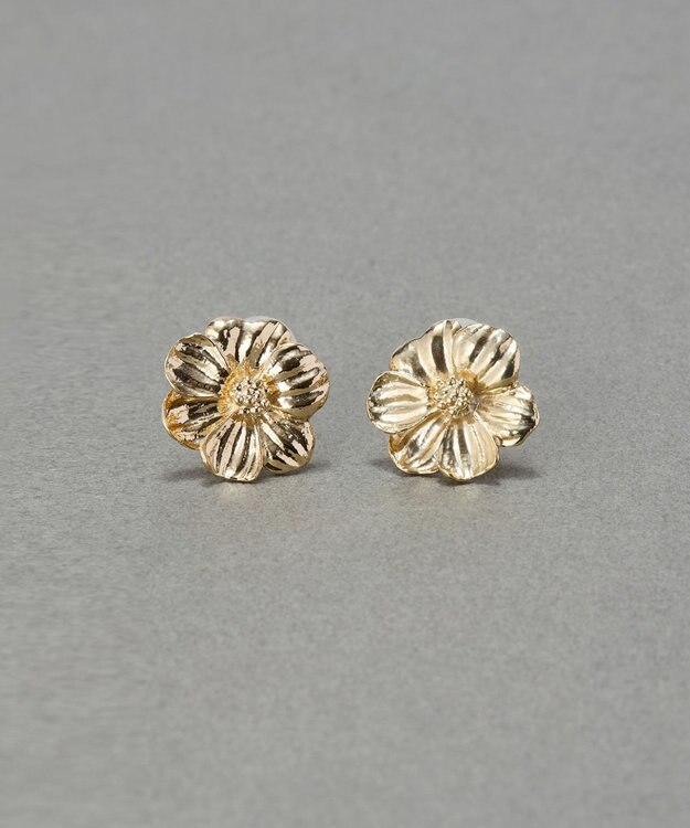 Phoebe フレグラントフラワーメタルイヤリング ゴールド