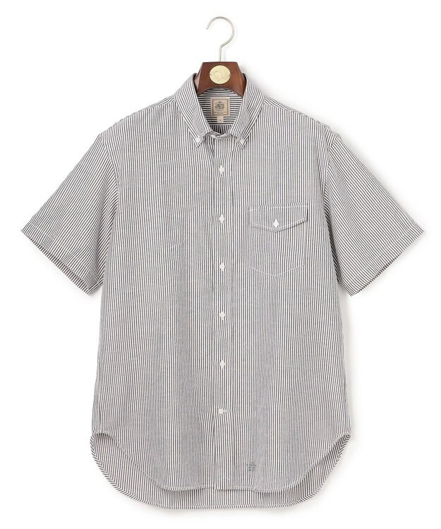 J.PRESS MEN 【WEB・一部店舗限定】シアサッカー ストライプシャツ / B.D. グレー系1