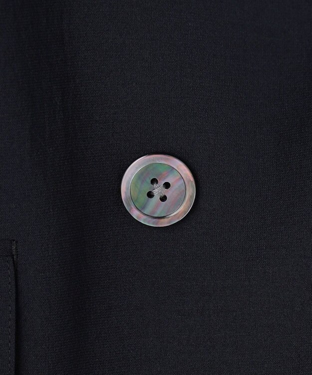 J.PRESS LADIES S BREEZ COOL トロ ハーフスリーブ ダブル ジャケット ネイビー系