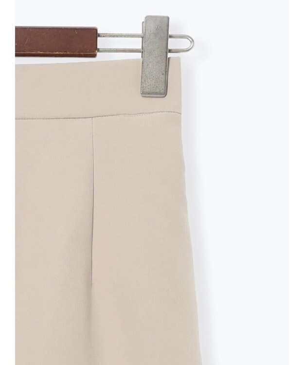 Te chichi 【雑誌掲載アイテム】ダブルクロスイージーナロースカート ベージュ