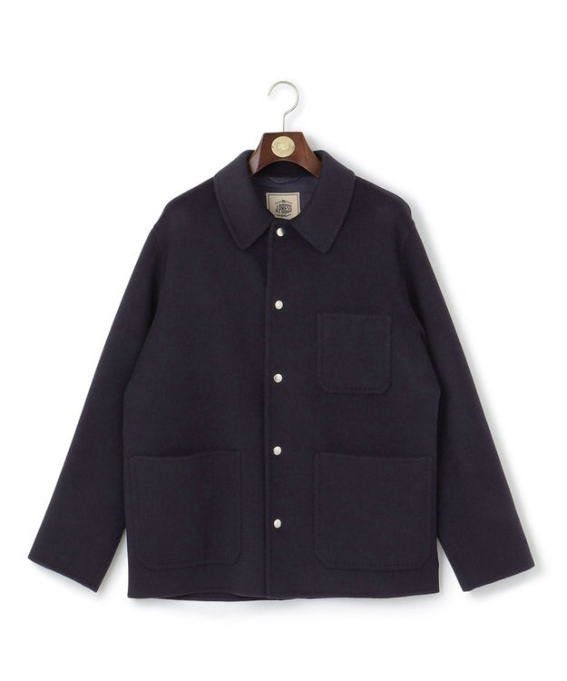 J.PRESS MEN 【WEB限定カラー有】カシミアWフェイス 3パッチ カバーオール ネイビー系