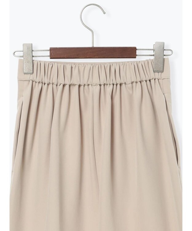 Te chichi 【雑誌掲載アイテム】ダブルクロスイージーナロースカート ベージュ