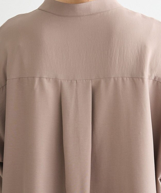 Green Parks ・ＥＬＥＮＣＡＲＥ　ＤＵＥ　イロイロ釦シャツチュニック Gray Beige