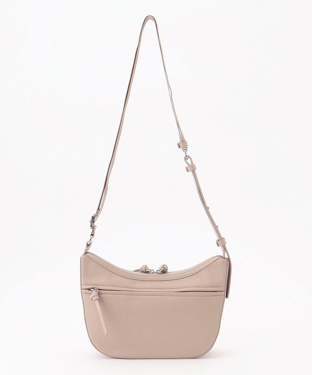 Y'SACCS イタリアンシープ　マルチポーチ付き　ホーボーバッグ グレージュ