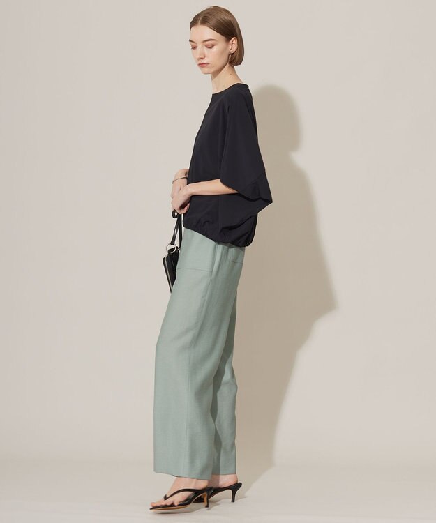 ICB 【接触冷感・UVカット・速乾・洗える】マットスキューバ ドルマンスリーブプルオーバー ブラック系