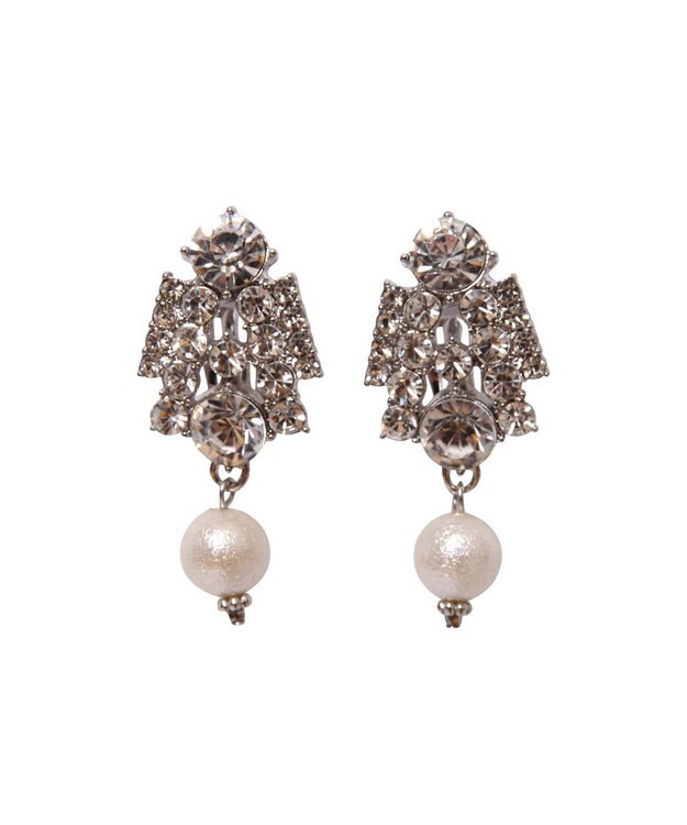 GRACE CONTINENTAL マットパールイヤクリップ シルバー