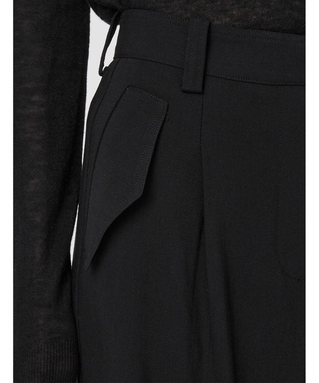 JOSEPH フルイドツイル　テーパードトラウザーズ Black