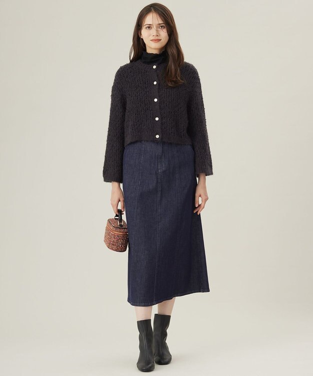 自由区 【洗える】ウスカルデニム スカート インディゴ