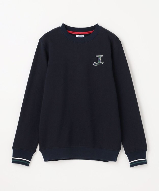 J.PRESS KIDS 【140-170cm】J. レジメンストライプ ロゴ トレーナー ネイビー系