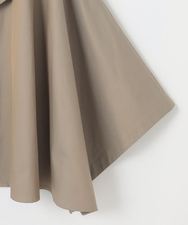 #Newans 【撥水】ラップストールケープトレンチコート シャンブレーベージュ