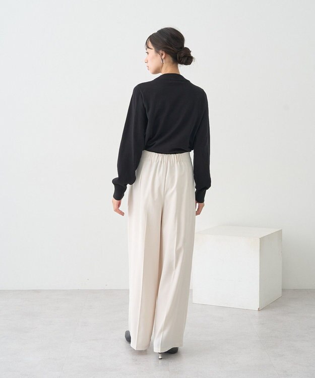 earth music&ecology ボウタイニットプルオーバー Black