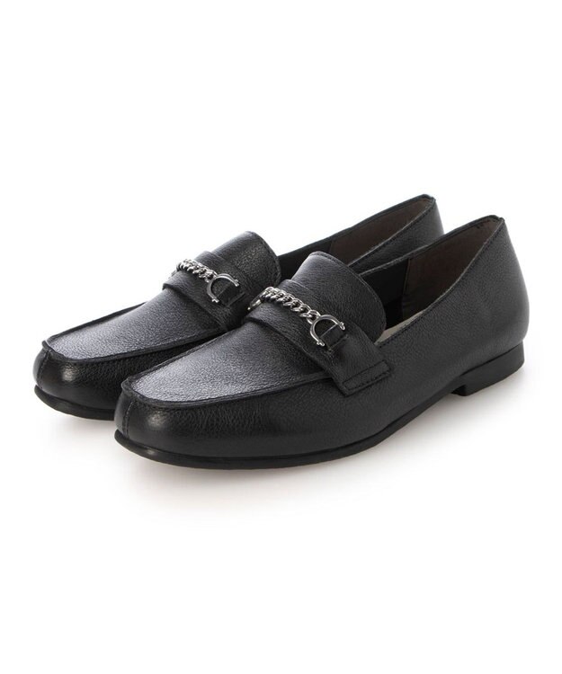 ing <ing>【WEB限定】【サスティナブルシリーズ】モカシンビットローファー ブラック