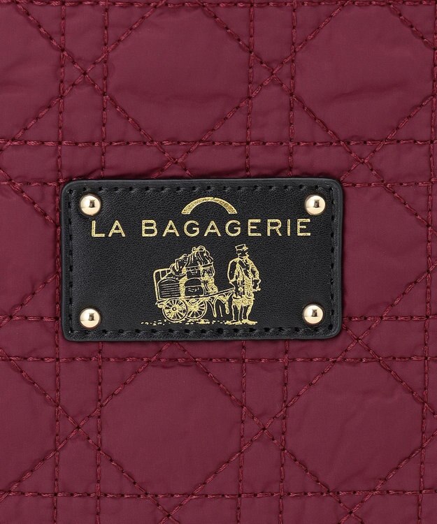 LA BAGAGERIE バイカラー　キルティングビッグトート ワイン