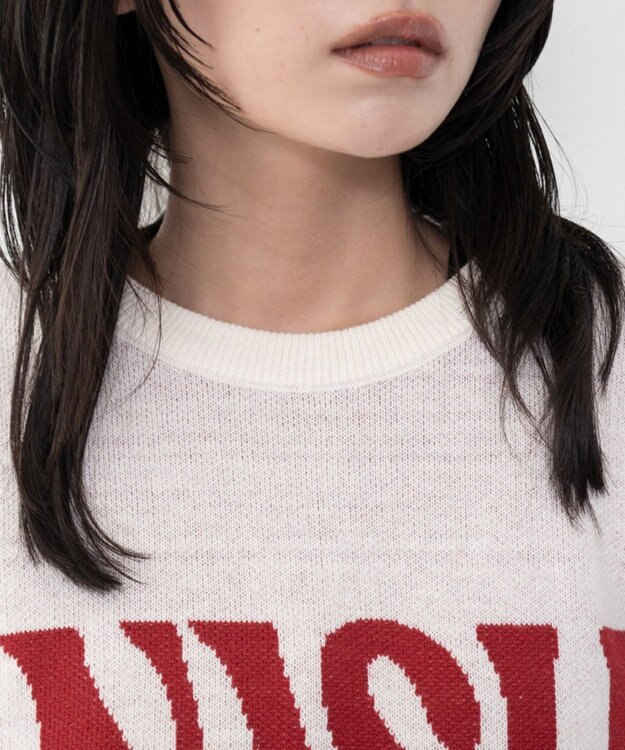 WEGO グラフィックニットプルオーバー 柄1