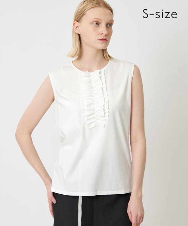 BEIGE， 【S-size】GERBERA / フリルトップス White