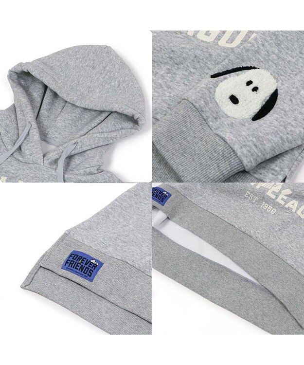 PET PARADISE スヌーピー ずっ友 お揃い パーカー 《グレー》 オーナー用 グレー